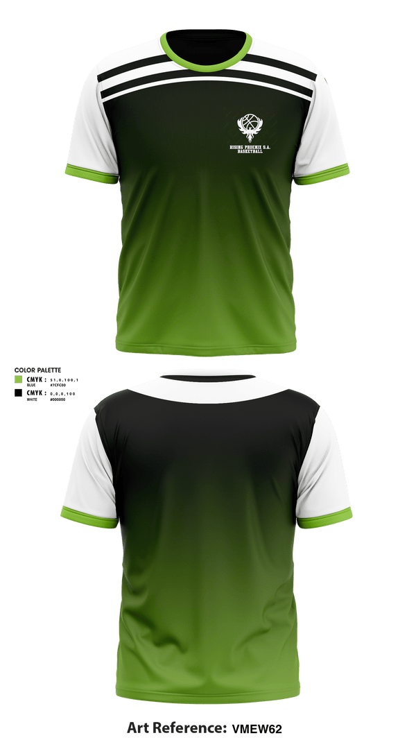 Short Sleeve Performance Shirt, Rising Phoenix S.A., Men's Basketball, Teamtime, Team time, sublimation, custom sports apparel, team uniforms, spirit wear, spiritwear, sports uniforms, custom shirts, team store, custom team store, fundraiser sports, apparel fundraiser
