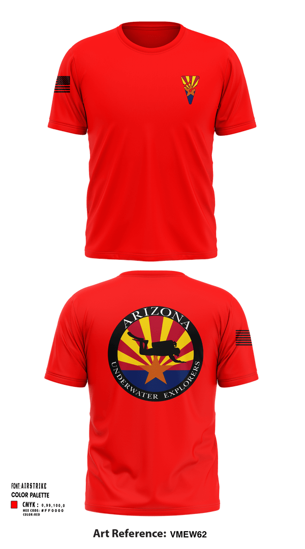 Short Sleeve Performance Shirt, Arizona Underwater Explorers, Police, Teamtime, Team time, sublimation, custom sports apparel, team uniforms, spirit wear, spiritwear, sports uniforms, custom shirts, team store, custom team store, fundraiser sports, apparel fundraiser