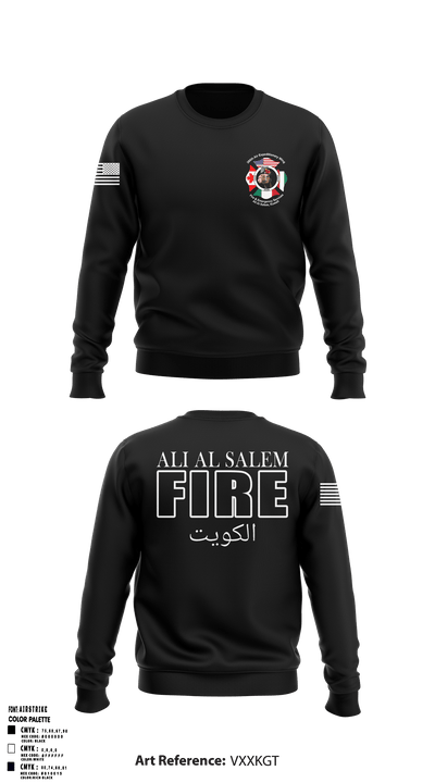 386th ECES/CEF 44039063 Crew Neck Sweatshirt - 6