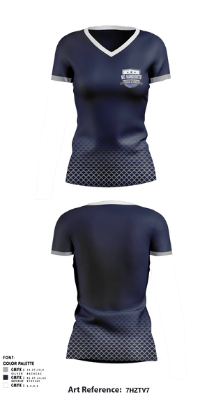 Women's Short Sleeve Vneck Shirt, No Handouts Track & Field, Track & Field, Teamtime, Team time, sublimation, custom sports apparel, team uniforms, spirit wear, spiritwear, sports uniforms, custom shirts, team store, custom team store, fundraiser sports, apparel fundraiser
