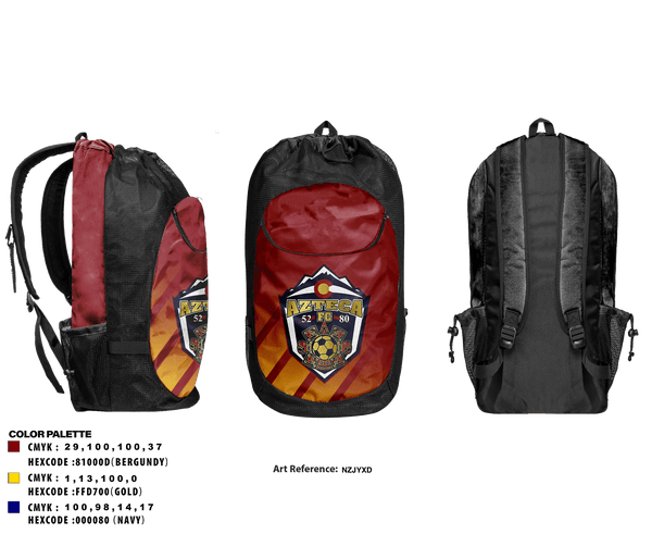 Gear Bag, Azteca, Men's Soccer, Teamtime, Team time, sublimation, custom sports apparel, team uniforms, spirit wear, spiritwear, sports uniforms, custom shirts, team store, custom team store, fundraiser sports, apparel fundraiser
