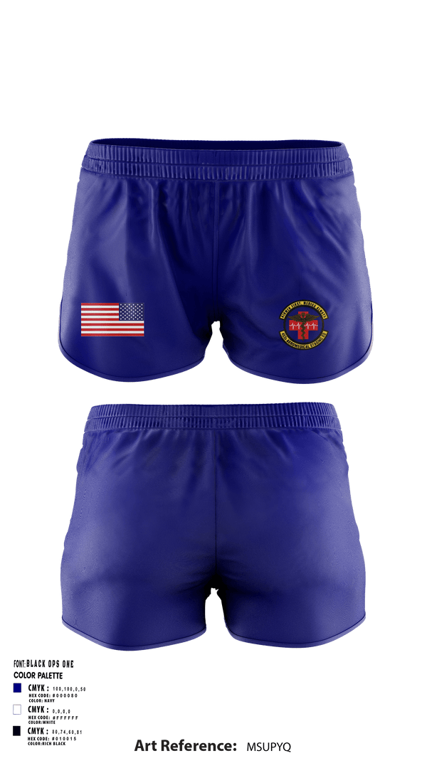 Women's Shorts, 452d Aeromedical Staging Squadron, Air Force, Teamtime, Team time, sublimation, custom sports apparel, team uniforms, spirit wear, spiritwear, sports uniforms, custom shirts, team store, custom team store, fundraiser sports, apparel fundraiser
