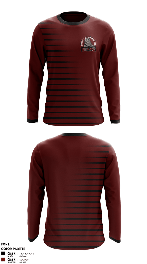 Long Sleeve Performance Shirt, Chestnut Log Middle School, , Teamtime, Team time, sublimation, custom sports apparel, team uniforms, spirit wear, spiritwear, sports uniforms, custom shirts, team store, custom team store, fundraiser sports, apparel fundraiser