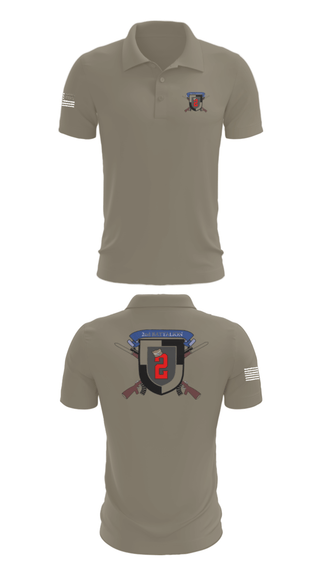 Short Sleeve Performance Polo, 2nd Battalion, Army, Teamtime, Team time, sublimation, custom sports apparel, team uniforms, spirit wear, spiritwear, sports uniforms, custom shirts, team store, custom team store, fundraiser sports, apparel fundraiser