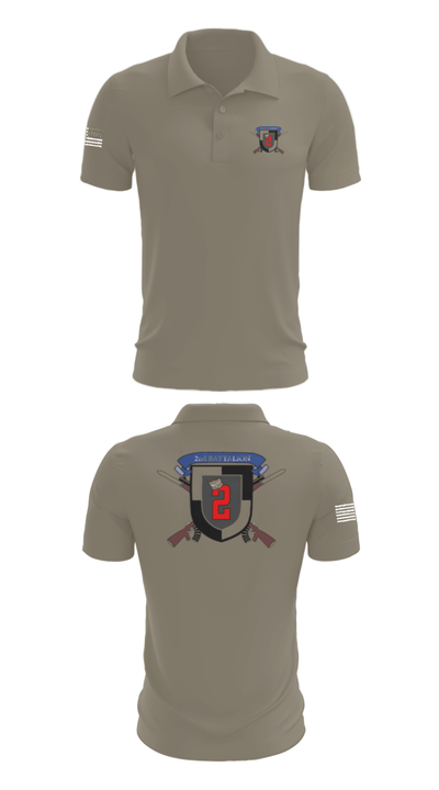 2nd Battalion 43692183 Short Sleeve Performance Polo - 67