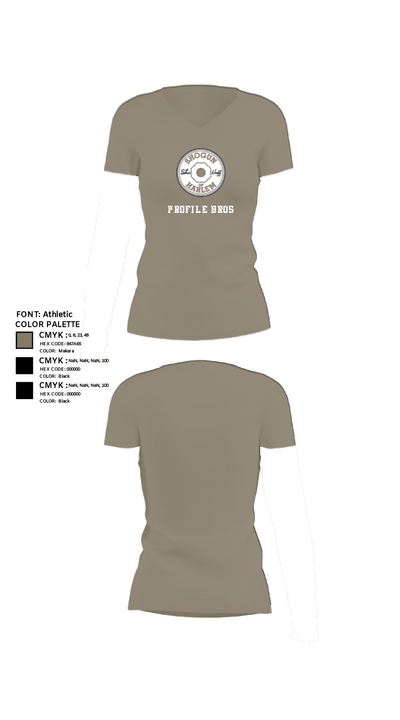 Profile Bros 90591852 Women's Short Sleeve V-neck Shirt - 29