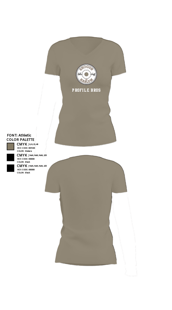 Women's Short Sleeve Vneck Shirt, Profile Bros, , Teamtime, Team time, sublimation, custom sports apparel, team uniforms, spirit wear, spiritwear, sports uniforms, custom shirts, team store, custom team store, fundraiser sports, apparel fundraiser