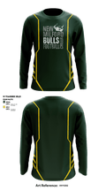 New Milford Bulls Football And Cheerleading 19489077 Long Sleeve Performance Shirt - 6