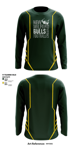 Long Sleeve Performance Shirt, New Milford Bulls Football And Cheerleading, Football, Teamtime, Team time, sublimation, custom sports apparel, team uniforms, spirit wear, spiritwear, sports uniforms, custom shirts, team store, custom team store, fundraiser sports, apparel fundraiser