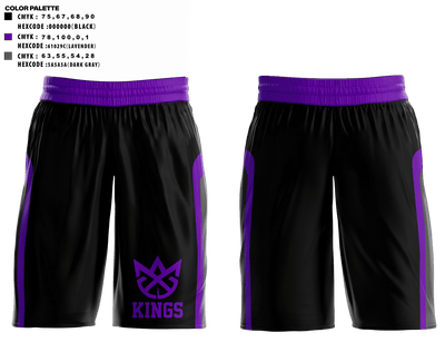 Kings 34109185 Mens Basketball Shorts - undefined