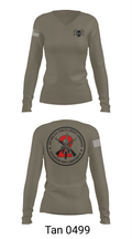 1223 57036873 Women's Long Sleeve V-neck Shirt - 77