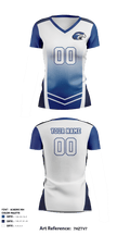 Shorter University Athletics Volleyball 76838307 Women's Short Sleeve V-neck Shirt - 42