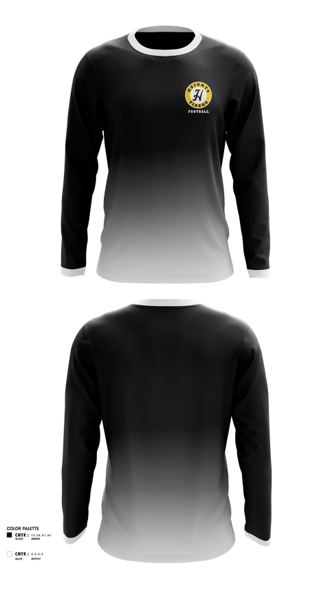 Long Sleeve Performance Shirt, Cleveland heights, Football, Teamtime, Team time, sublimation, custom sports apparel, team uniforms, spirit wear, spiritwear, sports uniforms, custom shirts, team store, custom team store, fundraiser sports, apparel fundraiser