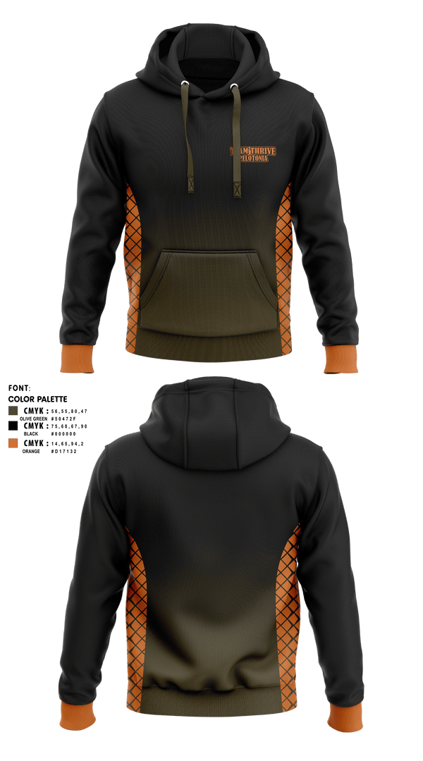 Hoodie, Team Thrive Pelotonia, Cycling, Teamtime, Team time, sublimation, custom sports apparel, team uniforms, spirit wear, spiritwear, sports uniforms, custom shirts, team store, custom team store, fundraiser sports, apparel fundraiser