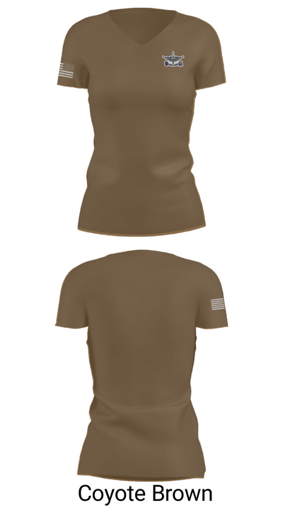 HCS 935th Aviation support battalion 94548122 Women's Short Sleeve V-neck Shirt - 8