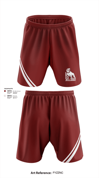 Athletic Shorts With Pockets, Bulldogs, Football, Teamtime, Team time, sublimation, custom sports apparel, team uniforms, spirit wear, spiritwear, sports uniforms, custom shirts, team store, custom team store, fundraiser sports, apparel fundraiser
