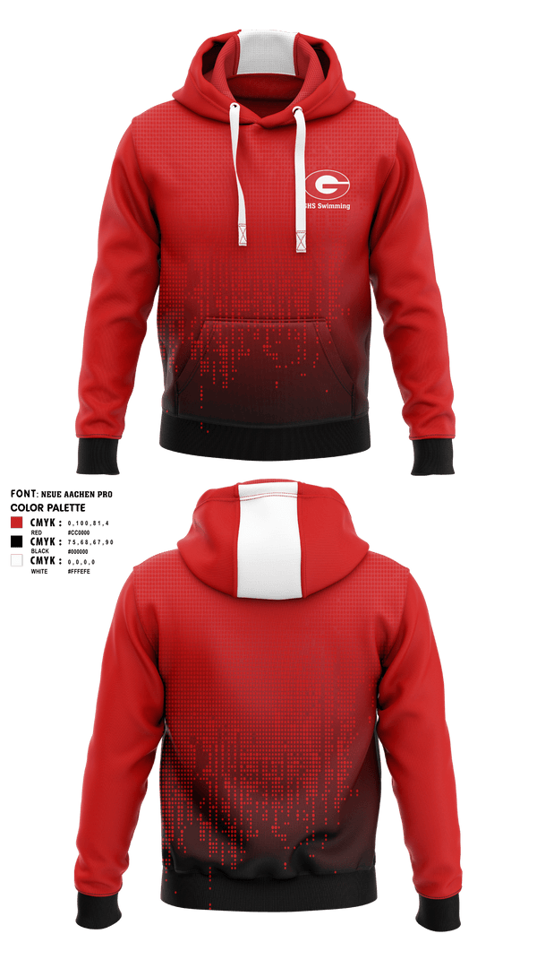 Hoodie, Greenville Senior High School Swimming, Swimming, Teamtime, Team time, sublimation, custom sports apparel, team uniforms, spirit wear, spiritwear, sports uniforms, custom shirts, team store, custom team store, fundraiser sports, apparel fundraiser