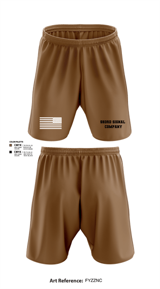 Athletic Shorts With Pockets, 593rd Signal Company, Army, Teamtime, Team time, sublimation, custom sports apparel, team uniforms, spirit wear, spiritwear, sports uniforms, custom shirts, team store, custom team store, fundraiser sports, apparel fundraiser