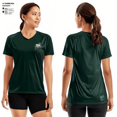 North Union Middle School 83084301 Women's Short Sleeve V-neck Shirt - 3