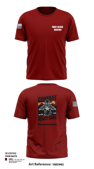 Fort Bliss DENTAC 45605501 Short Sleeve Performance Shirt - 3