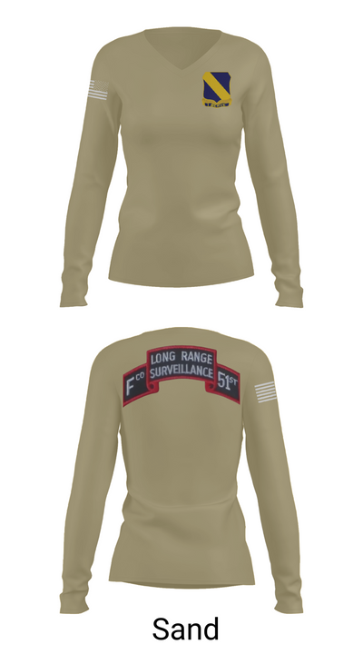 Fco 51st infantry LRSU 81538423 Women's Long Sleeve V-neck Shirt - 97