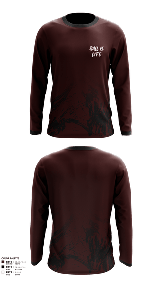 Long Sleeve Performance Shirt, Ballislife, Men's Basketball, Teamtime, Team time, sublimation, custom sports apparel, team uniforms, spirit wear, spiritwear, sports uniforms, custom shirts, team store, custom team store, fundraiser sports, apparel fundraiser
