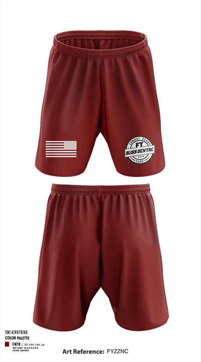 Fort Bliss DENTAC 45605501 Athletic Shorts With Pockets - 92
