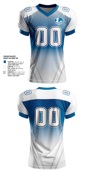 Lampasas Badgers BBYL 83590914 Football Jersey - 1