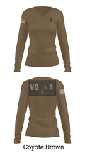 VQ-3 DET TRVS 52792969 Women's Long Sleeve V-neck Shirt - 16