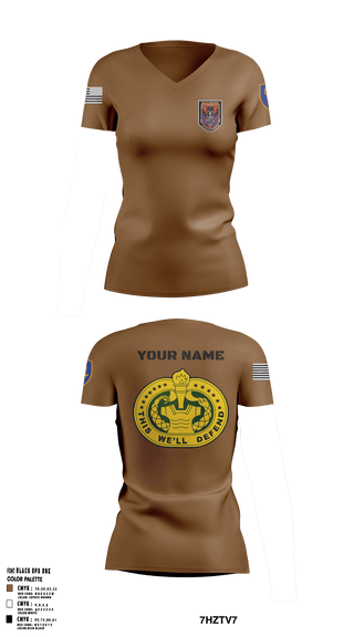 Women's Short Sleeve Vneck Shirt, Delta Co, 2-13th AVN REGT_CADRE, Army, Teamtime, Team time, sublimation, custom sports apparel, team uniforms, spirit wear, spiritwear, sports uniforms, custom shirts, team store, custom team store, fundraiser sports, apparel fundraiser