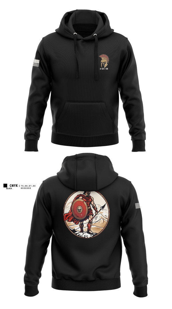 Hoodie, A-CO 1-32, Army, Teamtime, Team time, sublimation, custom sports apparel, team uniforms, spirit wear, spiritwear, sports uniforms, custom shirts, team store, custom team store, fundraiser sports, apparel fundraiser
