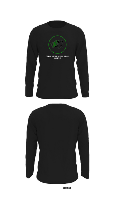 Concord High School Cross Country 53059740 Long Sleeve Performance Shirt - 27