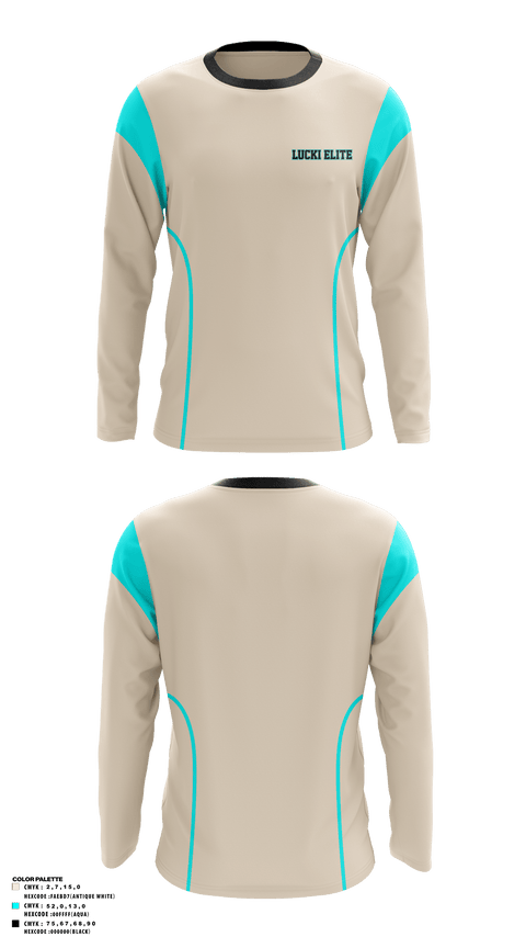 Long Sleeve Performance Shirt, Lucki Elite, Men's Basketball, Teamtime, Team time, sublimation, custom sports apparel, team uniforms, spirit wear, spiritwear, sports uniforms, custom shirts, team store, custom team store, fundraiser sports, apparel fundraiser