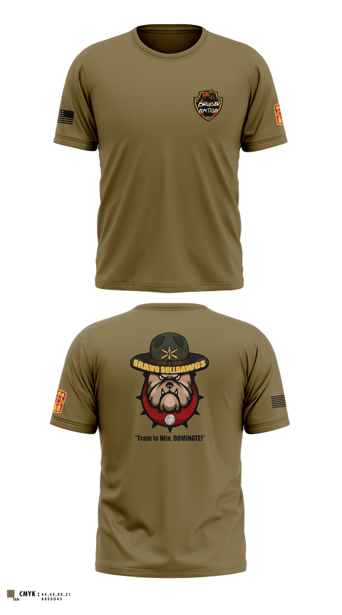 Short Sleeve Performance Shirt, Bravo BulldawgsBravo BulldawgsB_3-6 ADARBulldawgs 3-6ADAR, Army, Teamtime, Team time, sublimation, custom sports apparel, team uniforms, spirit wear, spiritwear, sports uniforms, custom shirts, team store, custom team store, fundraiser sports, apparel fundraiser