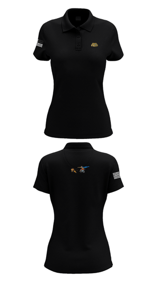 Women's Short Sleeve Performance Polo, AOB-S, Army, Teamtime, Team time, sublimation, custom sports apparel, team uniforms, spirit wear, spiritwear, sports uniforms, custom shirts, team store, custom team store, fundraiser sports, apparel fundraiser