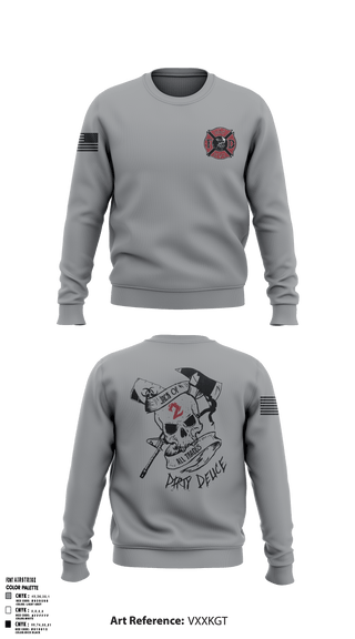 Crew Neck Sweatshirt, 386th ECES/CEF, Fire Department, Teamtime, Team time, sublimation, custom sports apparel, team uniforms, spirit wear, spiritwear, sports uniforms, custom shirts, team store, custom team store, fundraiser sports, apparel fundraiser