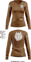445th SERE 25493816 Women's Long Sleeve V-neck Shirt - 8