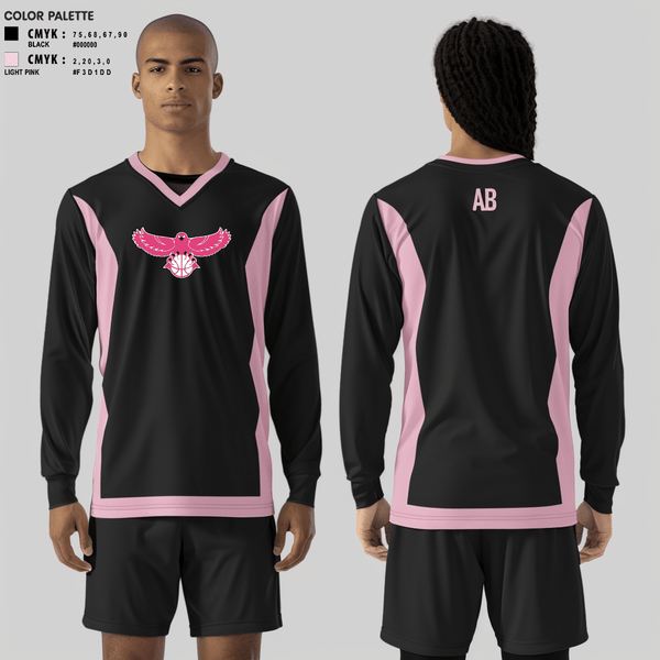 Women's Long Sleeve Vneck Shirt, C hawks, Men's Basketball, Teamtime, Team time, sublimation, custom sports apparel, team uniforms, spirit wear, spiritwear, sports uniforms, custom shirts, team store, custom team store, fundraiser sports, apparel fundraiser