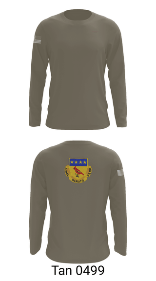 Long Sleeve Performance Shirt, Alpha BTRY 2/138th FA, National Guard, Teamtime, Team time, sublimation, custom sports apparel, team uniforms, spirit wear, spiritwear, sports uniforms, custom shirts, team store, custom team store, fundraiser sports, apparel fundraiser