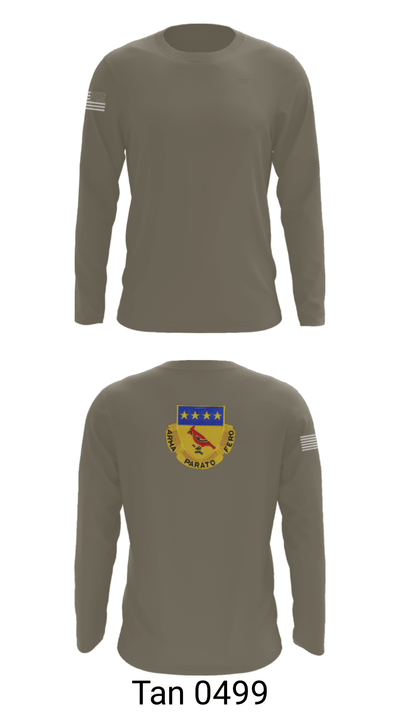 Alpha BTRY 2/138th FA 84014015 Long Sleeve Performance Shirt - 63