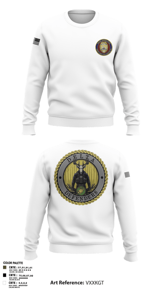 Crew Neck Sweatshirt, PMO Delta, Marines, Teamtime, Team time, sublimation, custom sports apparel, team uniforms, spirit wear, spiritwear, sports uniforms, custom shirts, team store, custom team store, fundraiser sports, apparel fundraiser