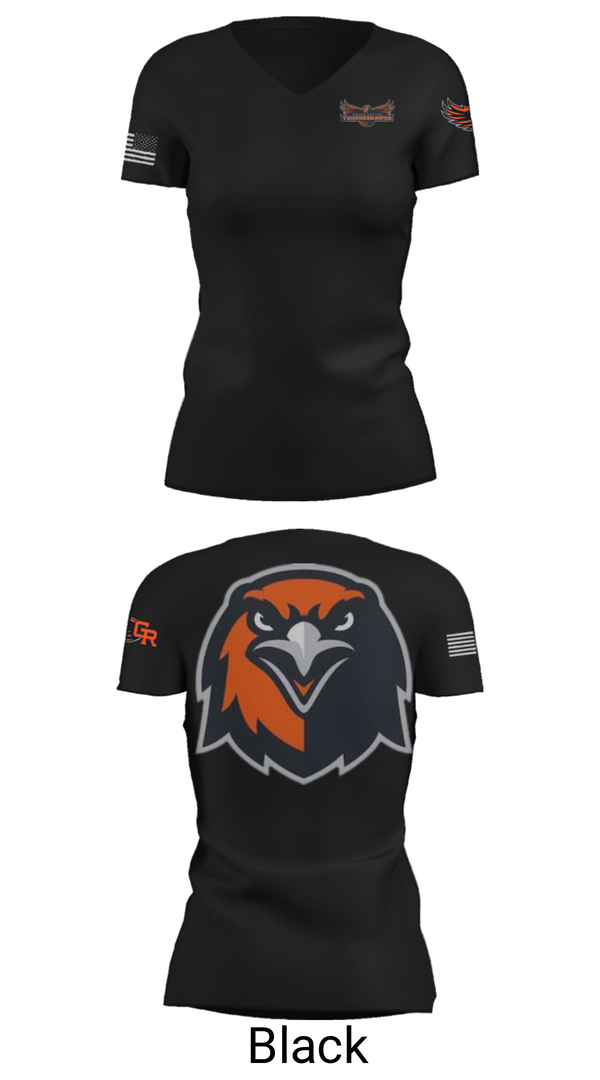Women's Short Sleeve Vneck Shirt, Thunderhawks, Baseball, Teamtime, Team time, sublimation, custom sports apparel, team uniforms, spirit wear, spiritwear, sports uniforms, custom shirts, team store, custom team store, fundraiser sports, apparel fundraiser