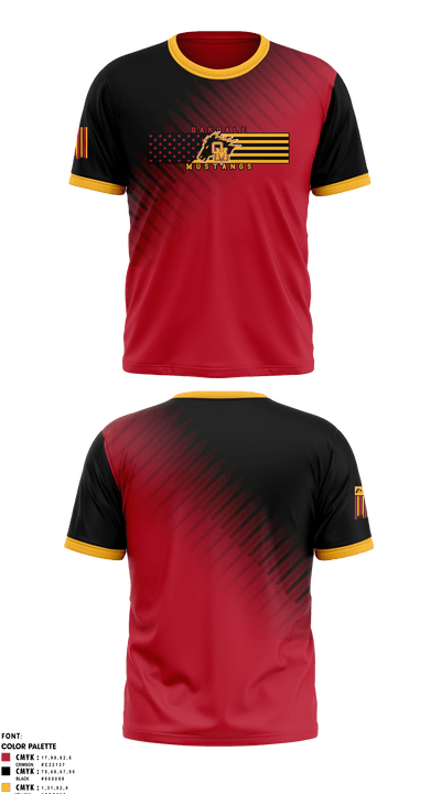 Oakdale High School Soccer 94227457 Short Sleeve Performance Shirt - 1