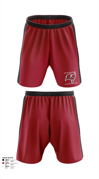 Athletic Shorts With Pockets, East Bay Buccaneers Youth Football & Cheerleading, Football, Teamtime, Team time, sublimation, custom sports apparel, team uniforms, spirit wear, spiritwear, sports uniforms, custom shirts, team store, custom team store, fundraiser sports, apparel fundraiser