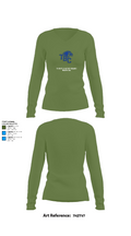 Trinity Baptist College Volleyball 38346393 Women's Long Sleeve V-neck Shirt - 13