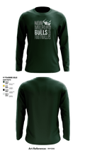 New Milford Bulls Football And Cheerleading 19489077 Long Sleeve Performance Shirt - 7