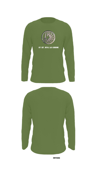 Long Sleeve Performance Shirt, 1st Det. Royal Lao Airborne, Army, Teamtime, Team time, sublimation, custom sports apparel, team uniforms, spirit wear, spiritwear, sports uniforms, custom shirts, team store, custom team store, fundraiser sports, apparel fundraiser