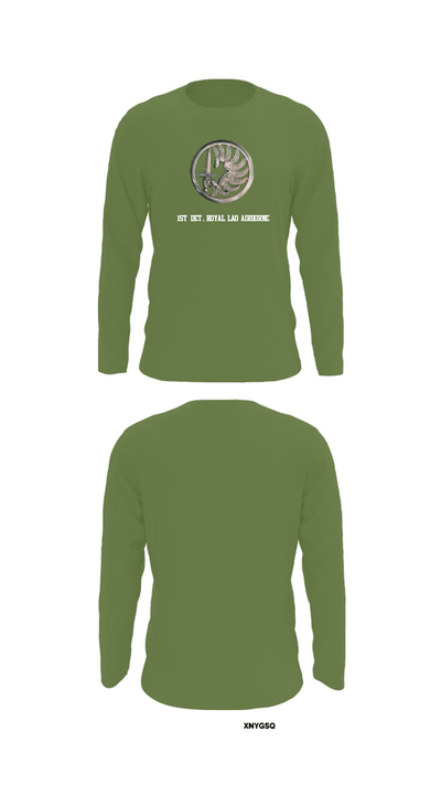 1st Det. Royal Lao Airborne 88518562 Long Sleeve Performance Shirt - 52