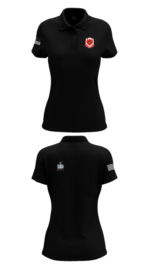 Women's Short Sleeve Performance Polo, 185th Engineer Support Company, , Teamtime, Team time, sublimation, custom sports apparel, team uniforms, spirit wear, spiritwear, sports uniforms, custom shirts, team store, custom team store, fundraiser sports, apparel fundraiser