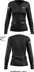 3/5 k 48748814 Women's Long Sleeve V-neck Shirt - 1